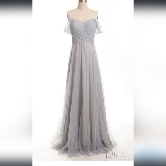 Tully and Chantilly Amethyst Bridesmaids dress - Picture 4 of 12